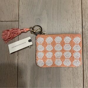 NWT The Fiona Beaded Coin Purse, Shells